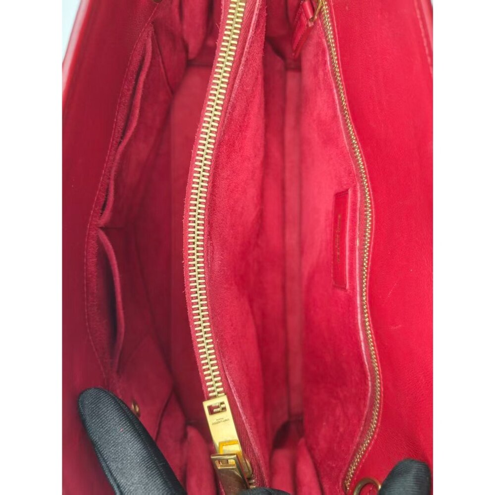 Pre-owned Yves Saint Laurent Calfskin Small Sac de Jour Handbag Red - Picture 8 of 16